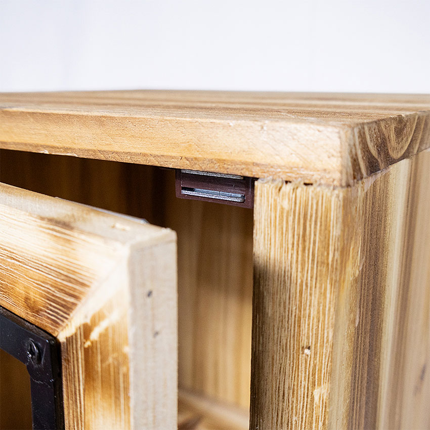 ミリタリーテイスト　ウッドキャビネットM　スリム　（2段タイプ）　全国送料無料（沖縄・離島除く）　秘密基地系ファニチャー　FML 爆買 |  | 06