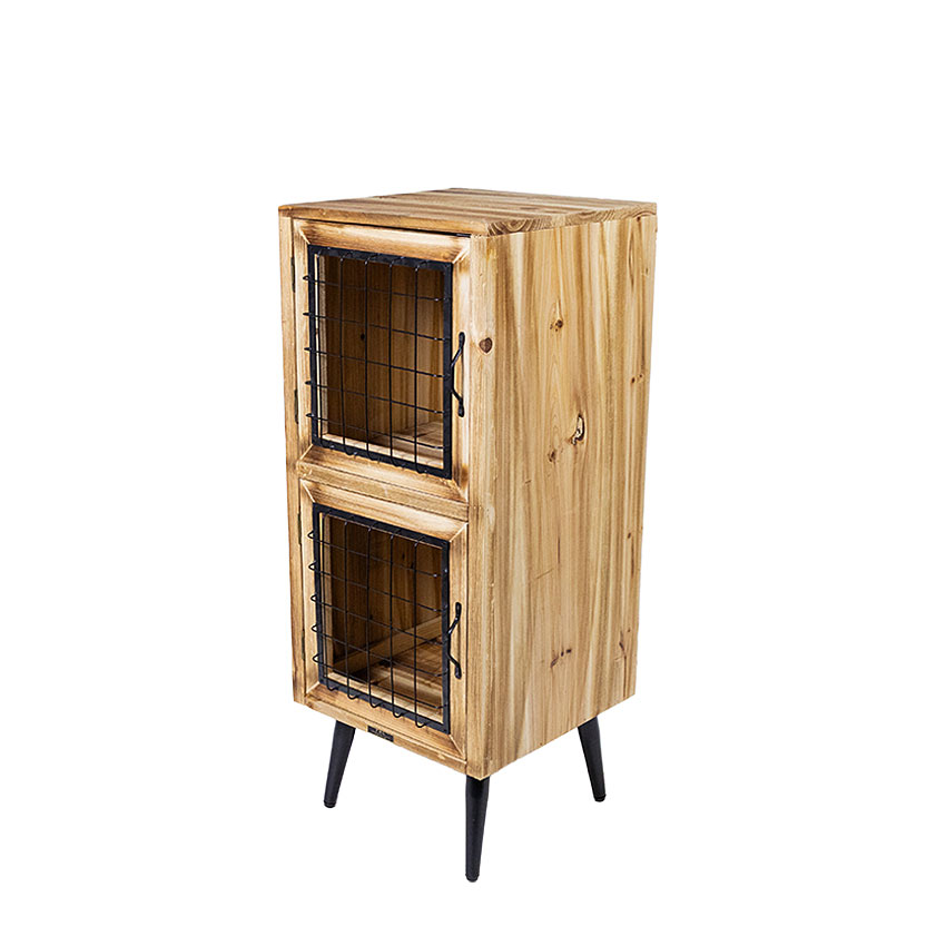 ミリタリーテイスト　ウッドキャビネットM　スリム　（2段タイプ）　全国送料無料（沖縄・離島除く）　秘密基地系ファニチャー　FML 爆買 |  | 11