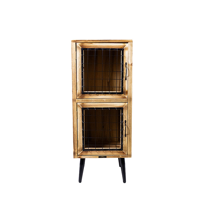 ミリタリーテイスト　ウッドキャビネットM　スリム　（2段タイプ）　全国送料無料（沖縄・離島除く）　秘密基地系ファニチャー　FML 爆買 |  | 13