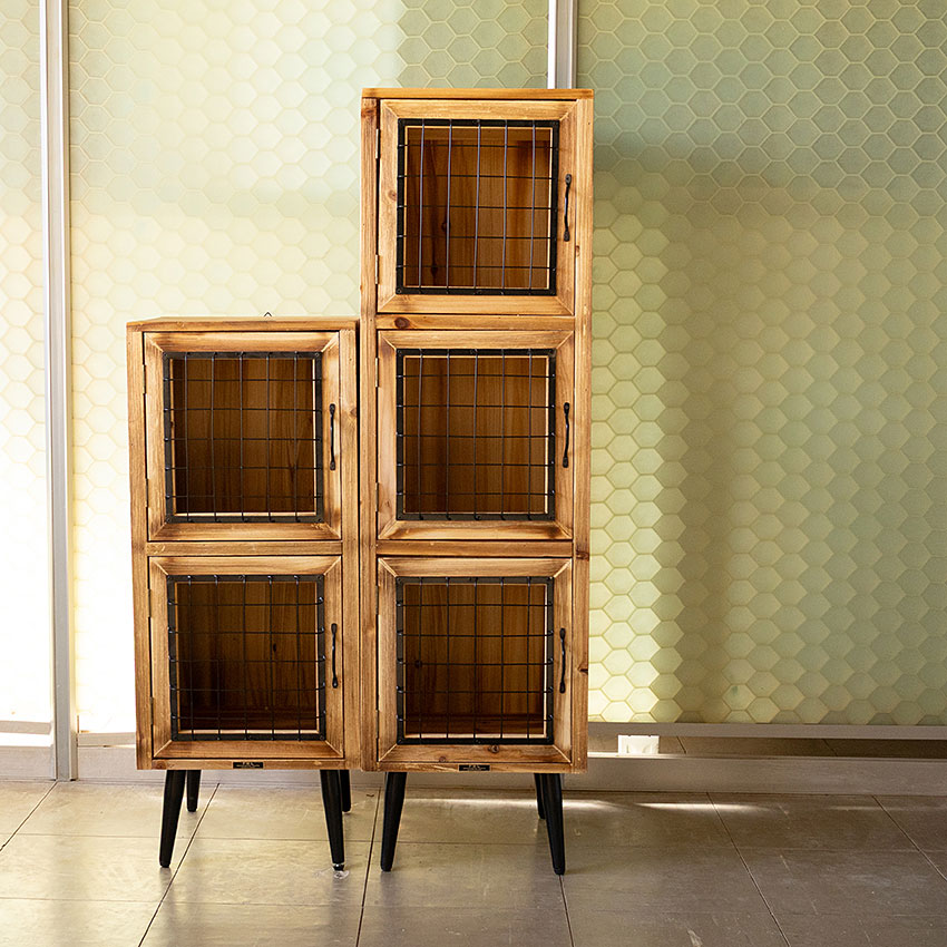 ミリタリーテイスト　ウッドキャビネットL　スリム　（3段タイプ）　全国送料無料（沖縄・離島除く）　秘密基地系ファニチャー　FML 爆買 |  | 03