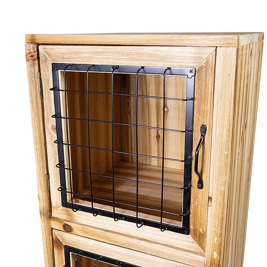 ミリタリーテイスト　ウッドキャビネットL　スリム　（3段タイプ）　全国送料無料（沖縄・離島除く）　秘密基地系ファニチャー　FML 爆買 |  | 06