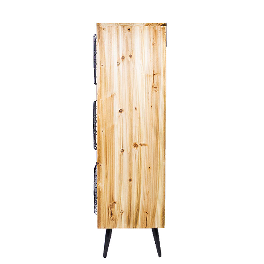 ミリタリーテイスト　ウッドキャビネットL　スリム　（3段タイプ）　全国送料無料（沖縄・離島除く）　秘密基地系ファニチャー　FML 爆買 |  | 13