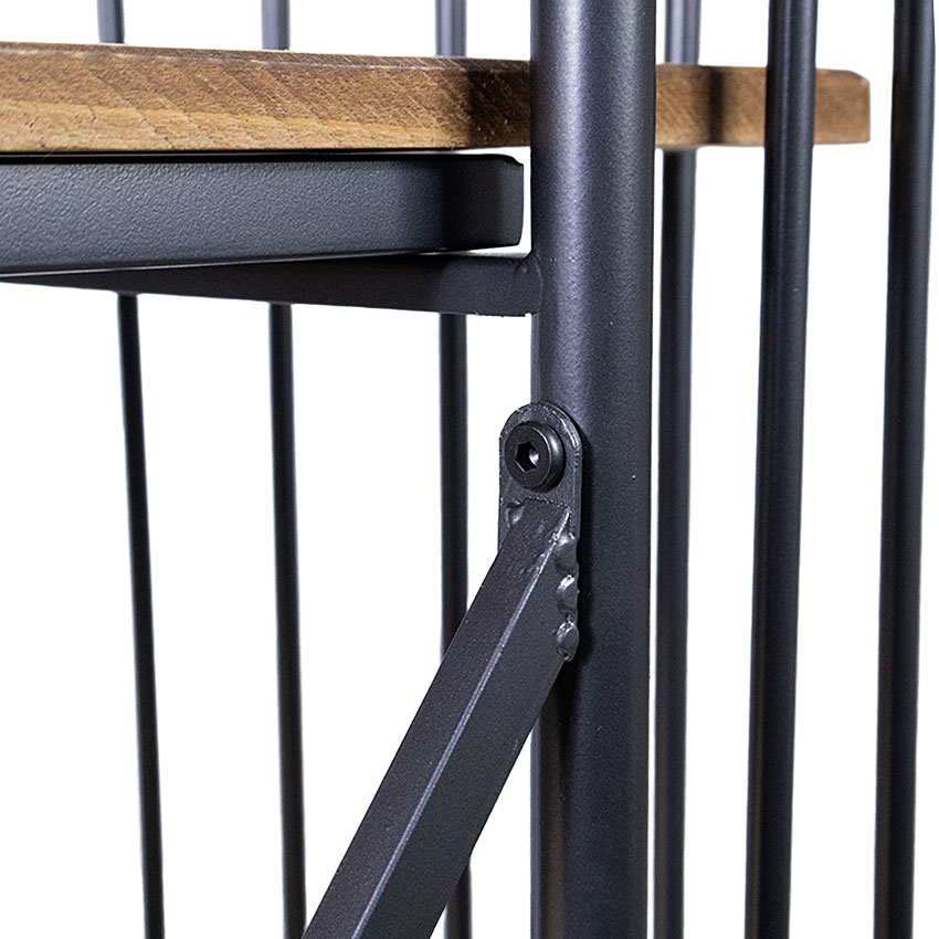 ミリタリーテイスト　ウッド＆アイアン　3段シェルフ　（横幅80cmタイプ）　全国送料無料（沖縄・離島除く）　秘密基地系ファニチャー　FML |  | 05