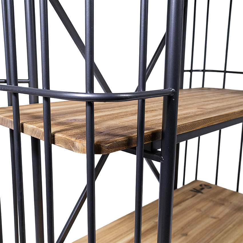 ミリタリーテイスト　ウッド＆アイアン　3段シェルフ　（横幅80cmタイプ）　全国送料無料（沖縄・離島除く）　秘密基地系ファニチャー　FML |  | 10