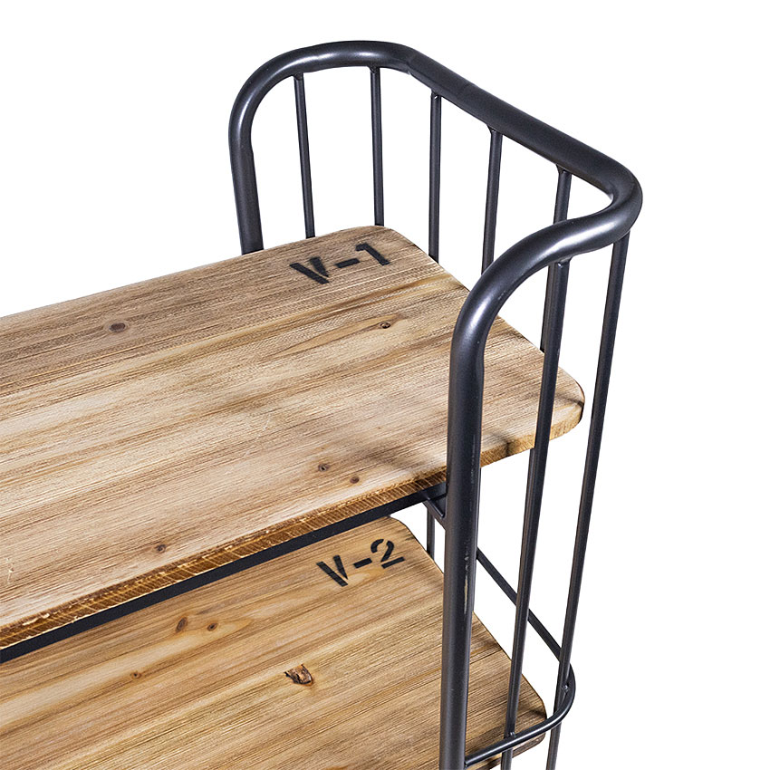 ミリタリーテイスト　ウッド＆アイアン　3段シェルフ　（横幅80cmタイプ）　全国送料無料（沖縄・離島除く）　秘密基地系ファニチャー　FML |  | 12