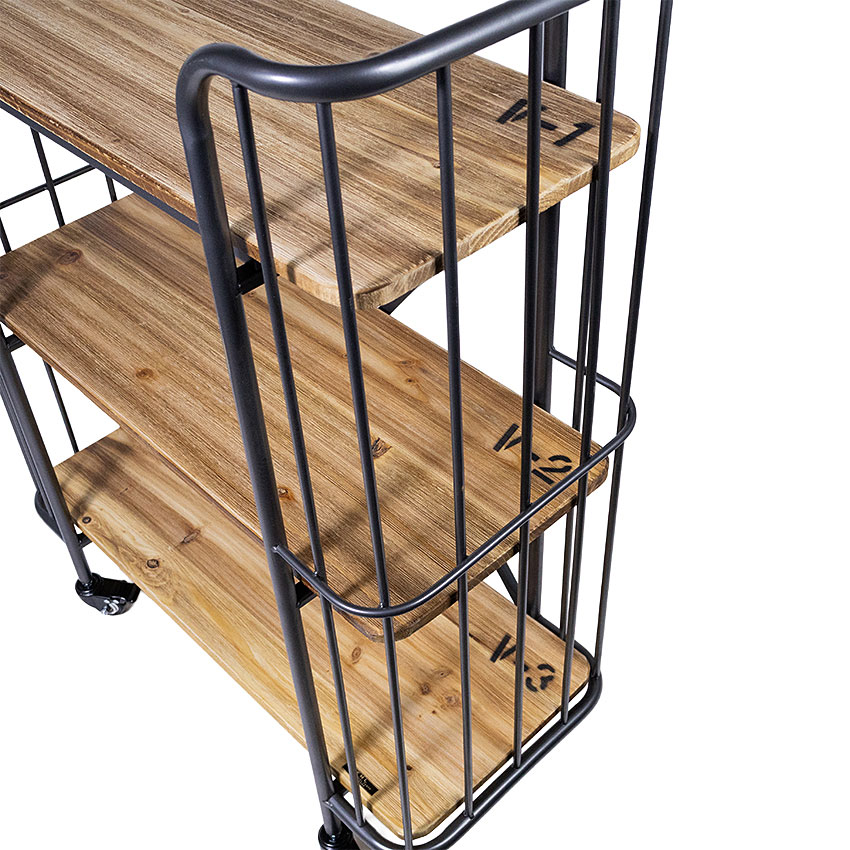 ミリタリーテイスト　ウッド＆アイアン　3段シェルフ　（横幅80cmタイプ）　全国送料無料（沖縄・離島除く）　秘密基地系ファニチャー　FML |  | 13