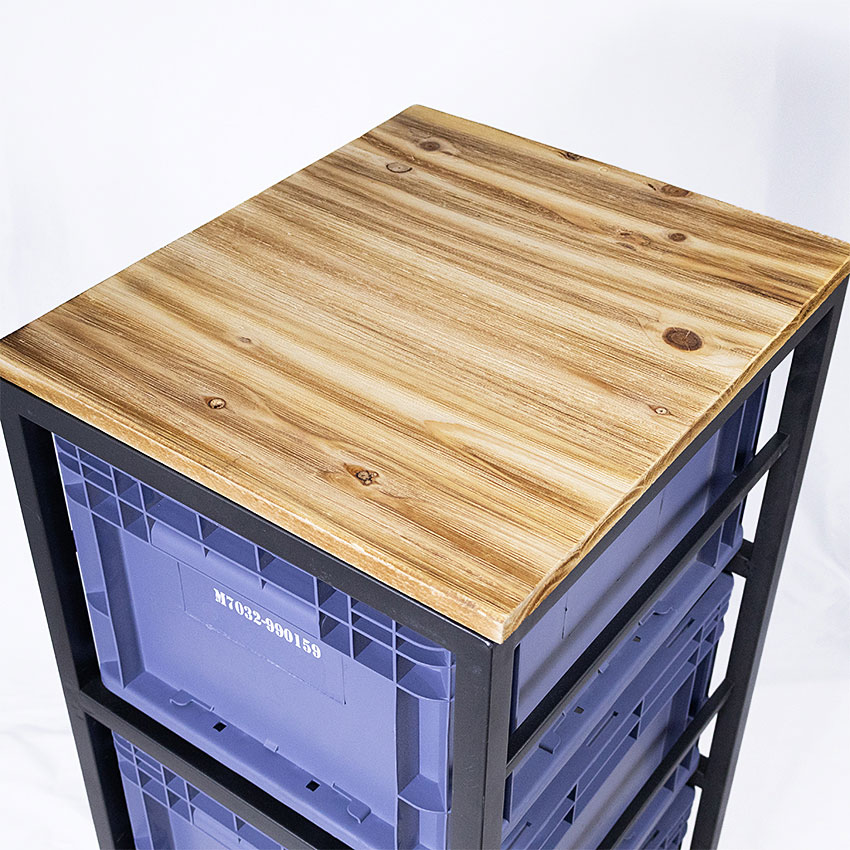 ミリタリーテイスト　アイアン＆プラスティック　キャビネット S　全国送料無料（沖縄・離島除く）　秘密基地系ファニチャー　FML |  | 03