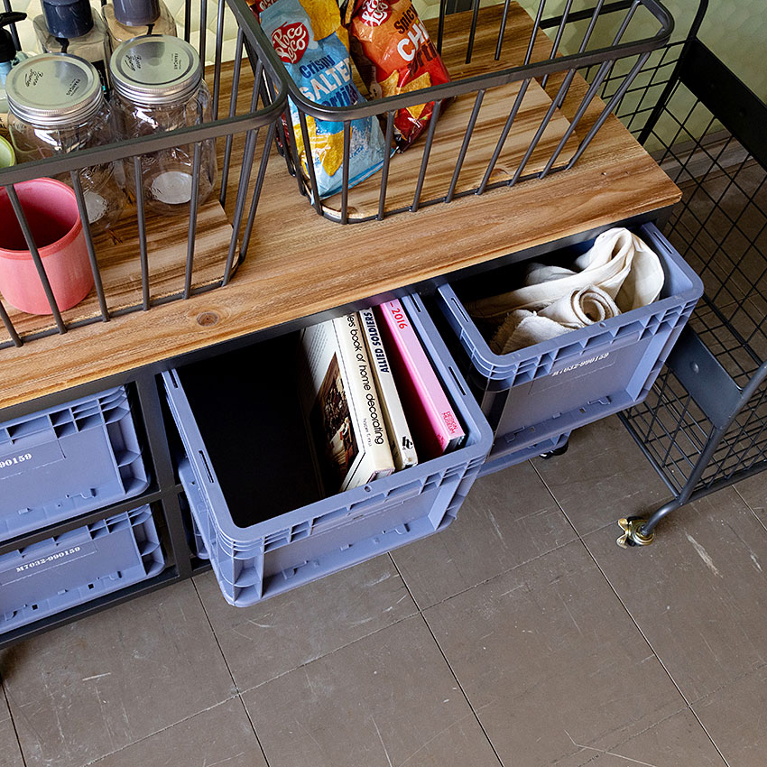 ミリタリーテイスト　アイアン＆プラスティック　キャビネット L　全国送料無料（沖縄・離島除く）　秘密基地系ファニチャー　FML |  | 02