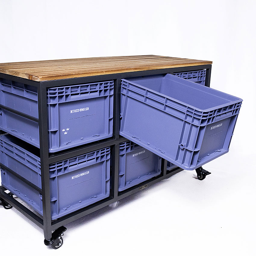 ミリタリーテイスト　アイアン＆プラスティック　キャビネット L　全国送料無料（沖縄・離島除く）　秘密基地系ファニチャー　FML |  | 03