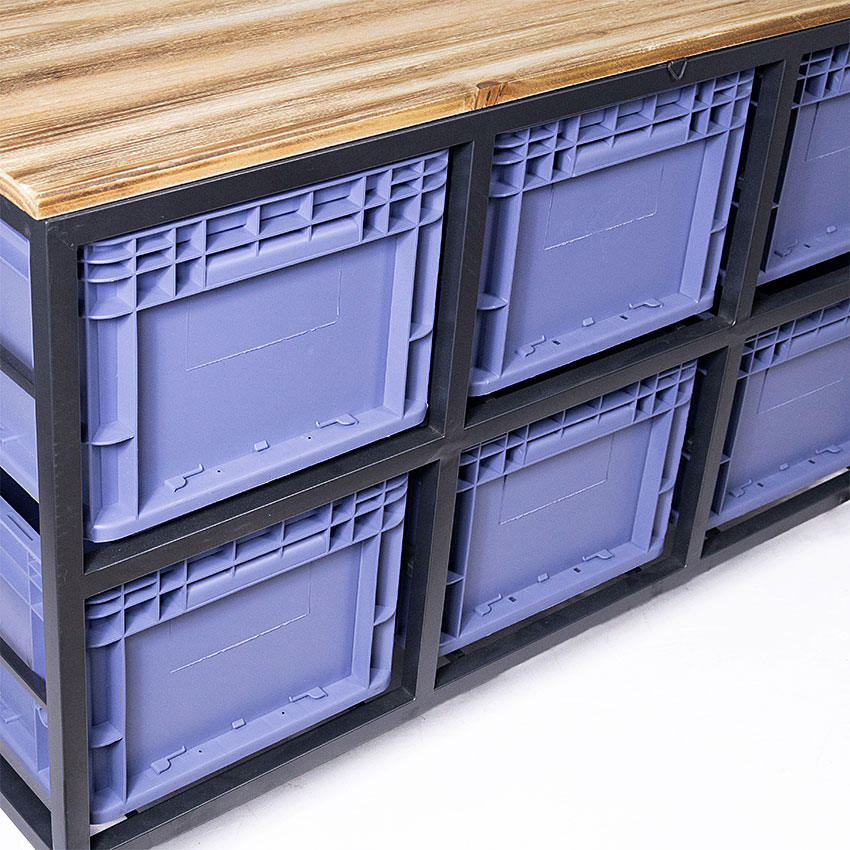 ミリタリーテイスト　アイアン＆プラスティック　キャビネット L　全国送料無料（沖縄・離島除く）　秘密基地系ファニチャー　FML |  | 04