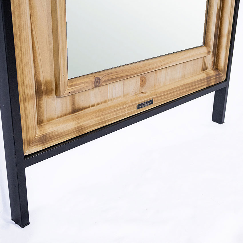 ミリタリーテイスト　スタンドミラー　全国送料無料（沖縄・離島除く）　姿見鏡　全身鏡　フロアミラー　秘密基地系ファニチャー　FML |  | 03