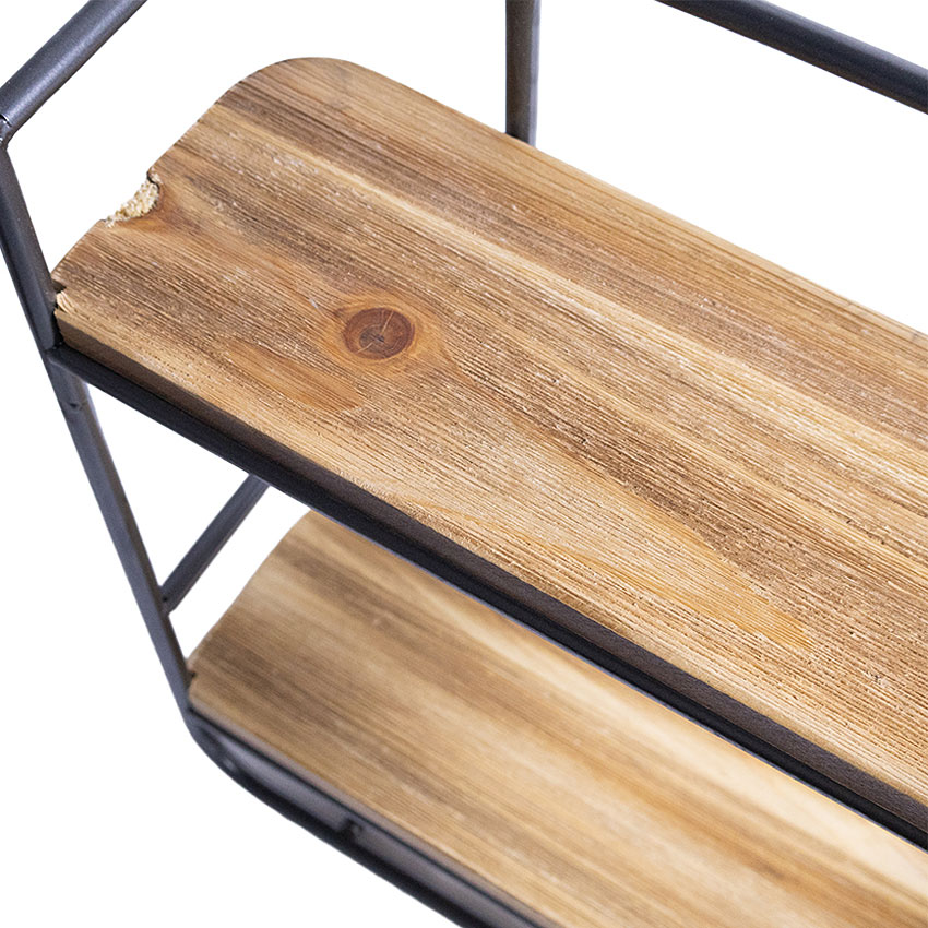 ミリタリーテイスト　ウォールシェルフ　（2段タイプ）　全国送料無料（沖縄・離島除く）　秘密基地系ファニチャー　FML ■ アメリカン雑貨 |  | 02