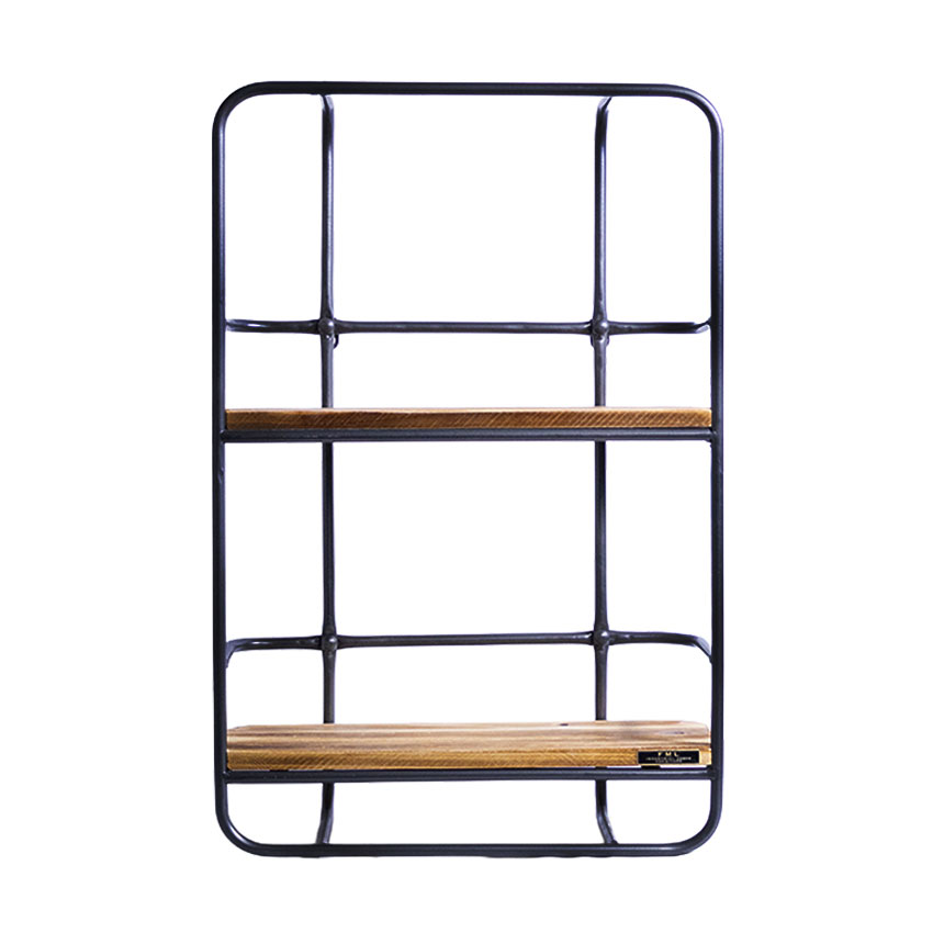 ミリタリーテイスト　ウォールシェルフ　（2段タイプ）　全国送料無料（沖縄・離島除く）　秘密基地系ファニチャー　FML ■ アメリカン雑貨 |  | 07