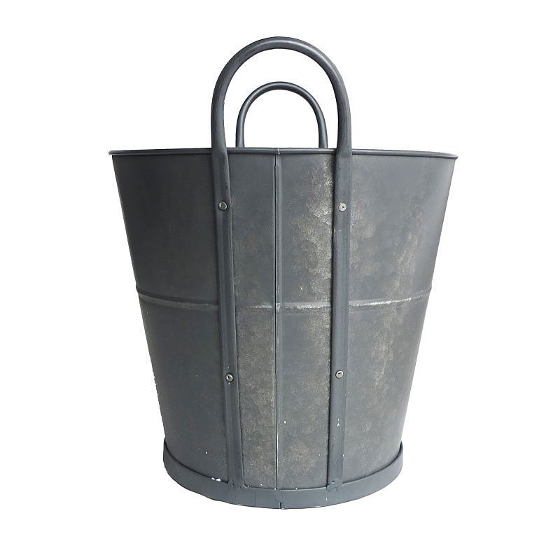 ミリタリーテイスト　デンマークタイプ　ブリキバケツ　（Lサイズ/大きい方）　秘密基地系ファニチャー　FML |  | 03