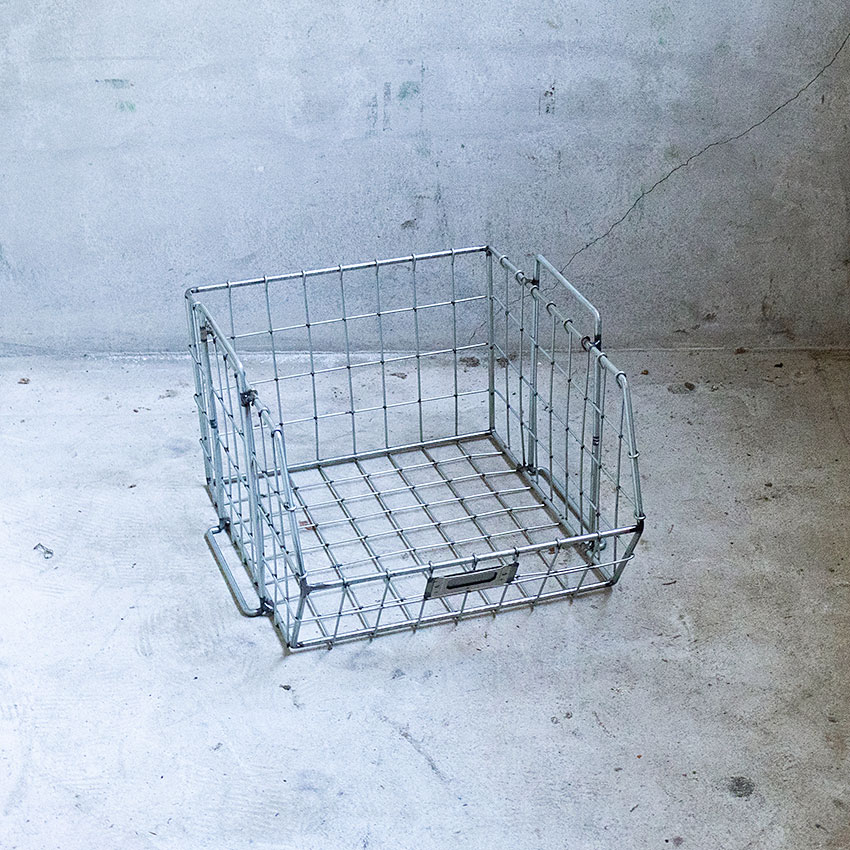 ミリタリーテイスト　メッシュスタッキングケース　シルバー　MODEL2511　W30×H21×D35cm　単品 ■ アメリカン雑貨 アメリカ雑貨 |  | 03
