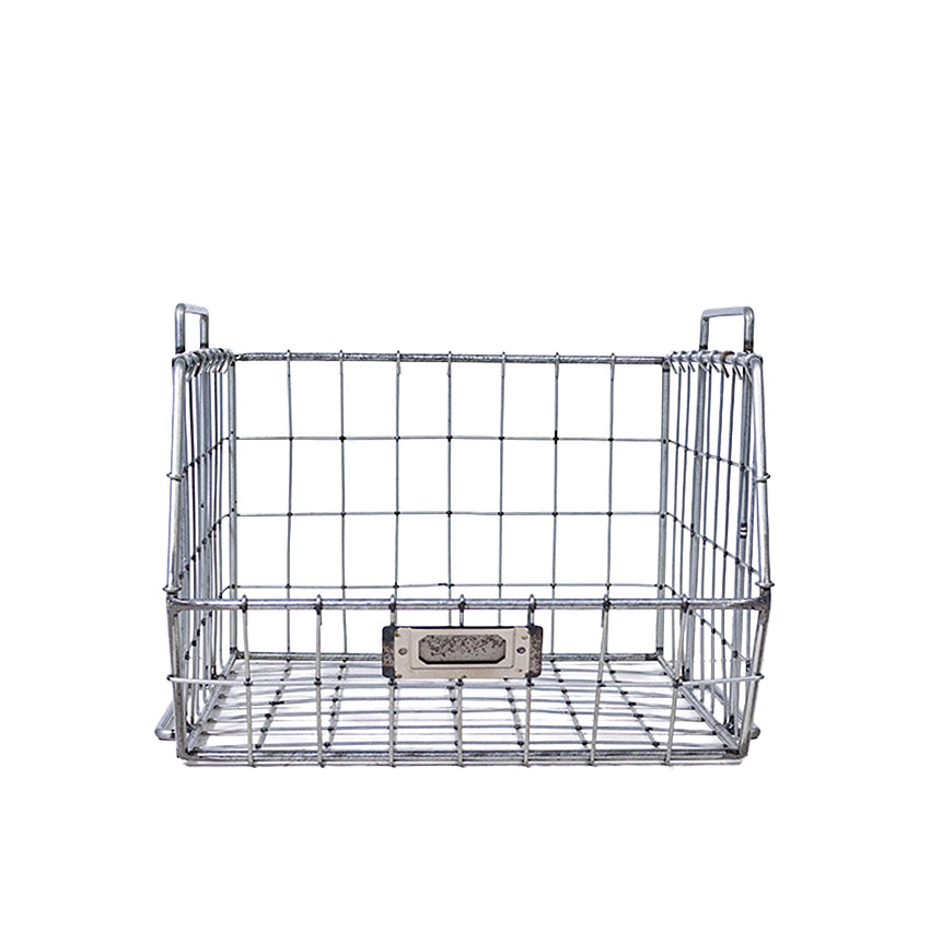 ミリタリーテイスト　メッシュスタッキングケース　シルバー　MODEL2511　W30×H21×D35cm　単品 ■ アメリカン雑貨 アメリカ雑貨 |  | 08