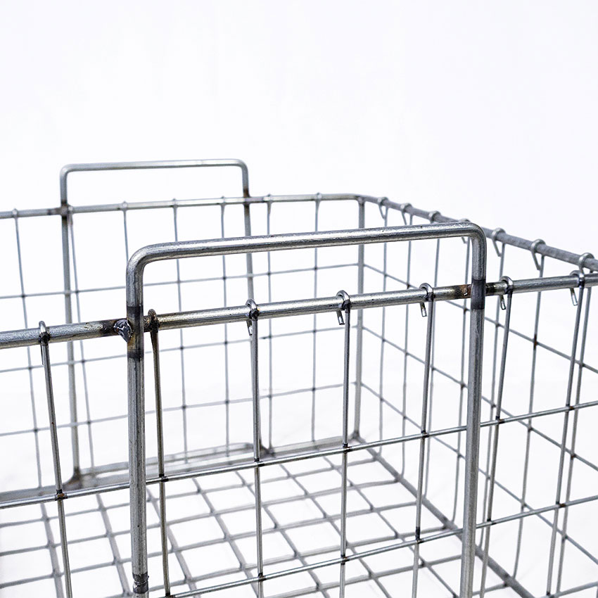 ミリタリーテイスト　メッシュスタッキングケース　シルバー　MODEL2511　W30×H21×D35cm　単品 ■ アメリカン雑貨 アメリカ雑貨 |  | 09