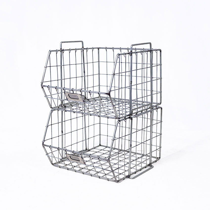 ミリタリーテイスト　メッシュスタッキングケース　シルバー　MODEL2511　W30×H21×D35cm　単品 ■ アメリカン雑貨 アメリカ雑貨 |  | 11