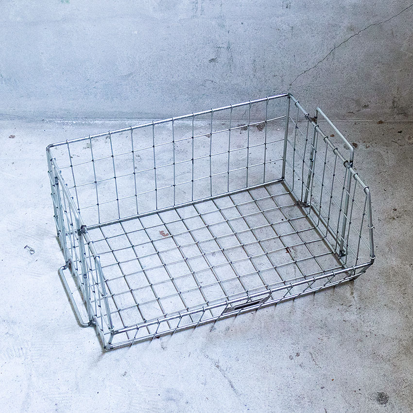 ミリタリーテイスト　メッシュスタッキングケース　シルバー　MODEL2512　W46×H21×D35cm　単品 ■ アメリカン雑貨 アメリカ雑貨 |  | 04