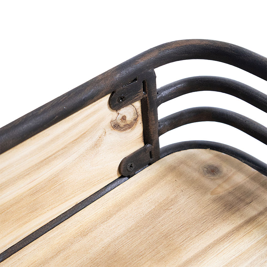 ミリタリーテイスト　ウッド＆アイアンケース　（Mサイズ/小さい方）　秘密基地系ファニチャー　FML |  | 03