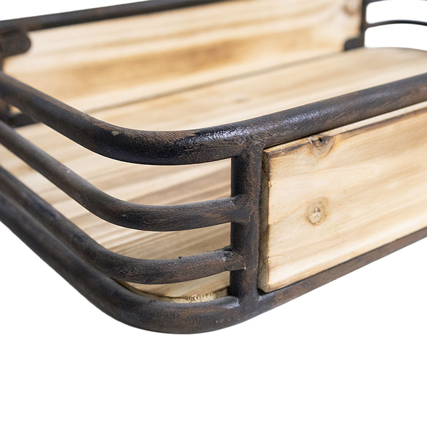 ミリタリーテイスト　ウッド＆アイアンケース　（Mサイズ/小さい方）　秘密基地系ファニチャー　FML |  | 07