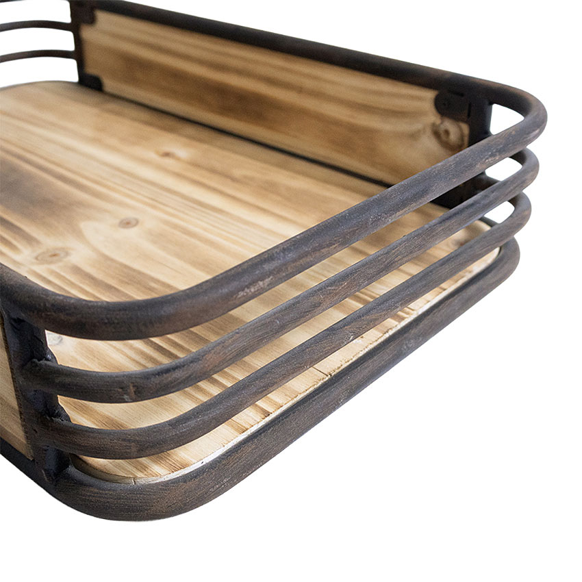 ミリタリーテイスト　ウッド＆アイアンケース　（Mサイズ/小さい方）　秘密基地系ファニチャー　FML |  | 08