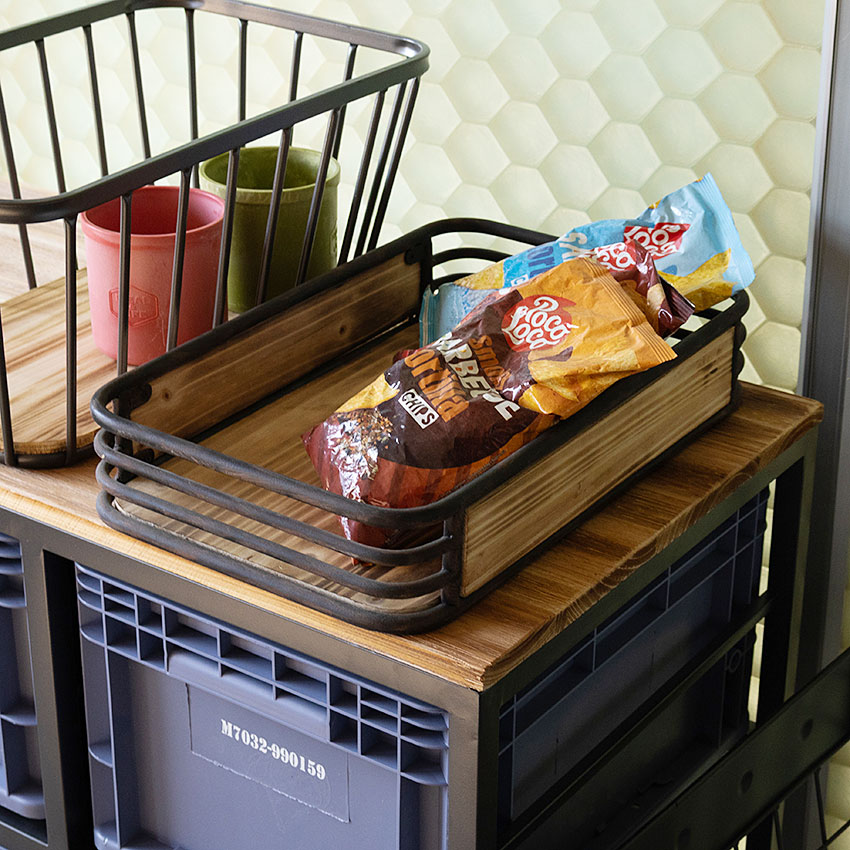 ミリタリーテイスト　ウッド＆アイアンケース　（Mサイズ/小さい方）　秘密基地系ファニチャー　FML |  | 09