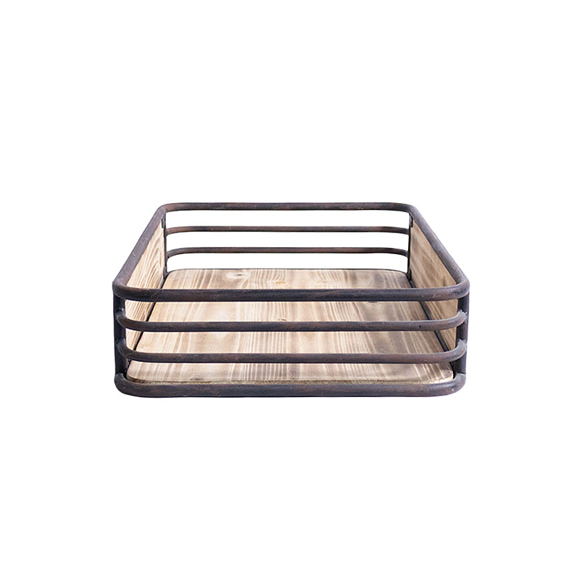 ミリタリーテイスト　ウッド＆アイアンケース　（Lサイズ/大きい方）　秘密基地系ファニチャー　FML ■ アメリカン雑貨 アメリカ雑貨 |  | 03