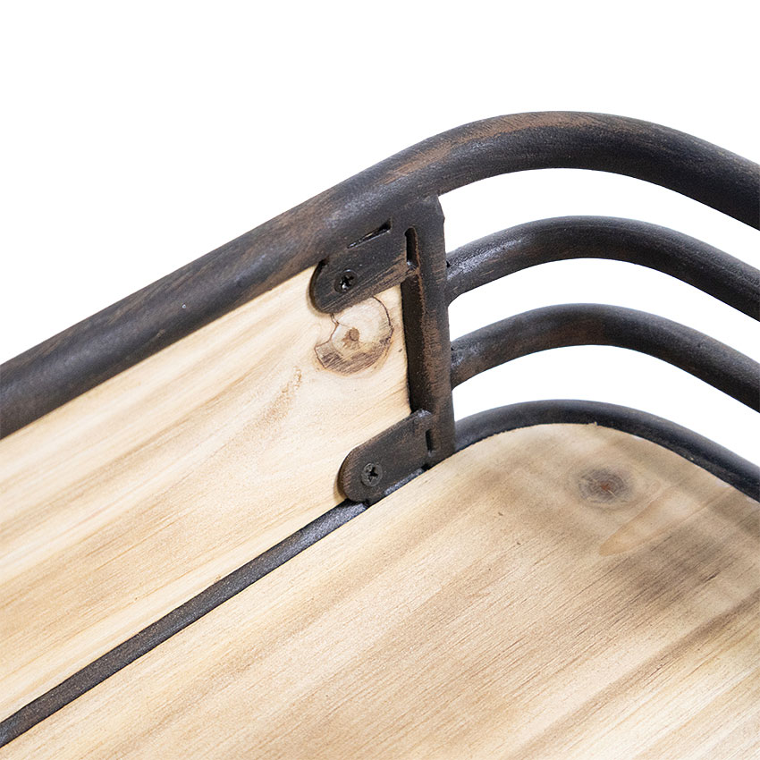 ミリタリーテイスト　ウッド＆アイアンケース　（Lサイズ/大きい方）　秘密基地系ファニチャー　FML ■ アメリカン雑貨 アメリカ雑貨 |  | 04