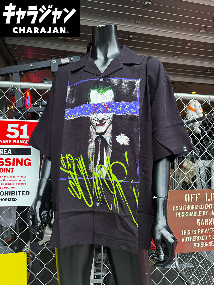 ジョーカー　マッドネス　アロハシャツ　（LLサイズ）　※Lサイズは元々展開なし　キャラジャン　DC　バットマン | 