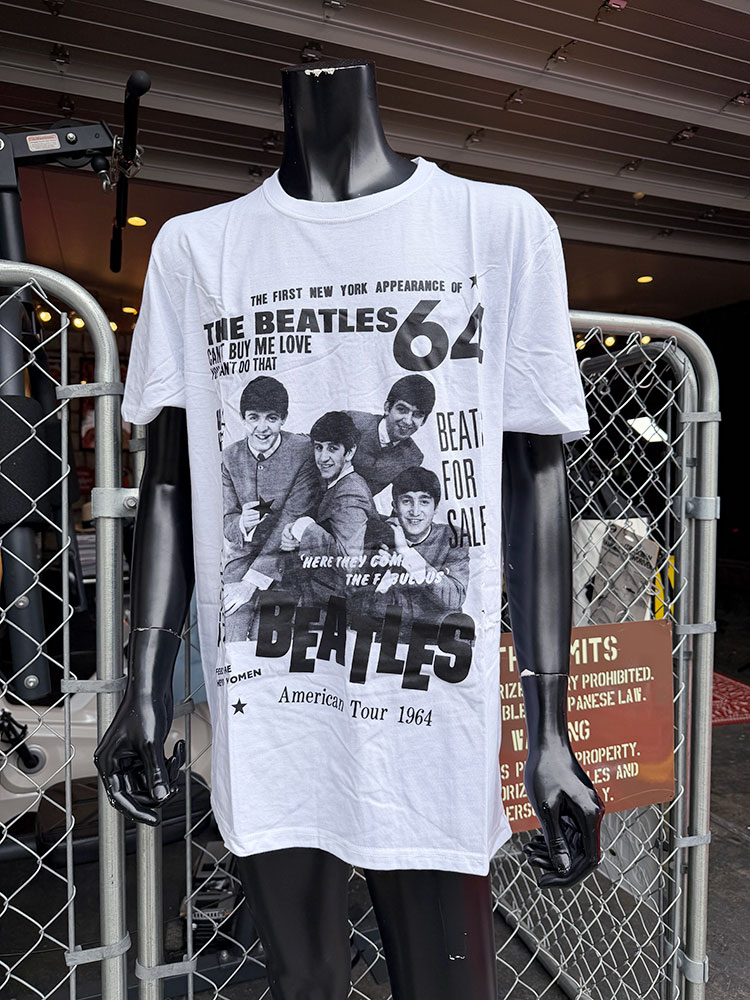 ビートルズ 1964年 アメリカツアー オフィシャル Tシャツ 公式グッズ