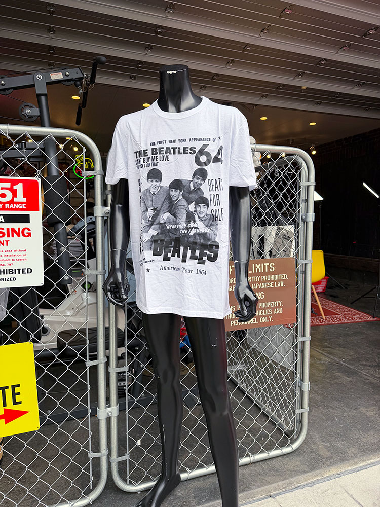 ビートルズ 1964年 アメリカツアー オフィシャル Tシャツ 公式グッズ