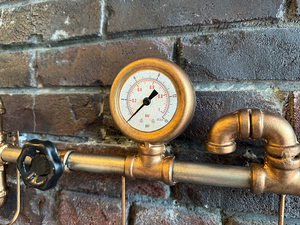 スチームパンク　インダストリアル　ウォール3フック　（ブロンズ×ブラック） ■ アメリカ雑貨 アメリカン雑貨 |  | 02