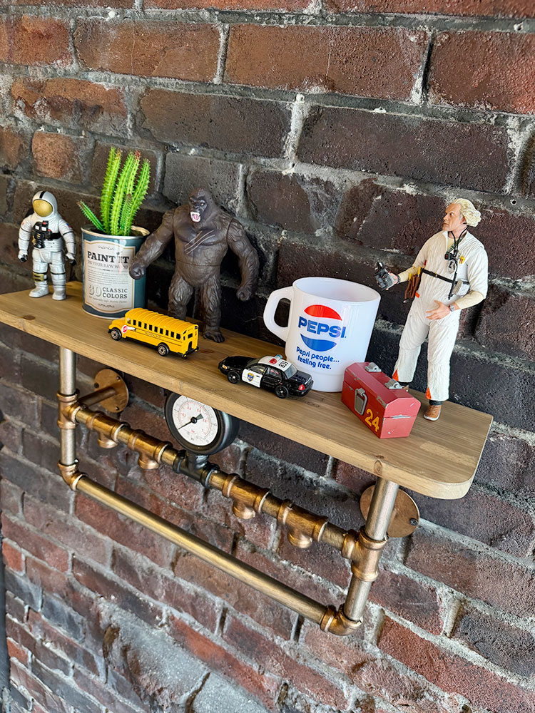 スチームパンク　インダストリアル　ウッドラック　（ブロンズ×ブラック） ■ アメリカン雑貨 アメリカ雑貨 |  | 01