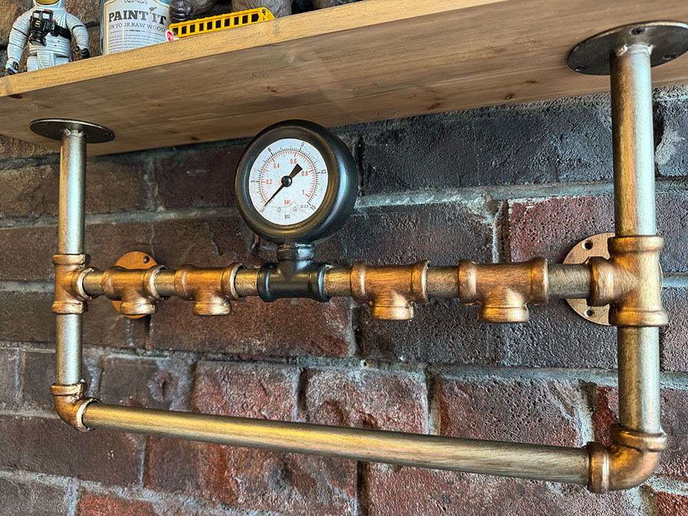 スチームパンク　インダストリアル　ウッドラック　（ブロンズ×ブラック） ■ アメリカン雑貨 アメリカ雑貨 |  | 02