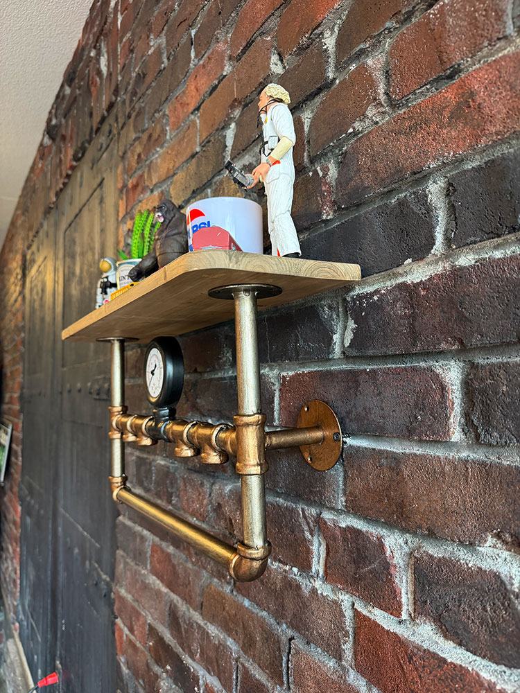 スチームパンク　インダストリアル　ウッドラック　（ブロンズ×ブラック） ■ アメリカン雑貨 アメリカ雑貨 |  | 03