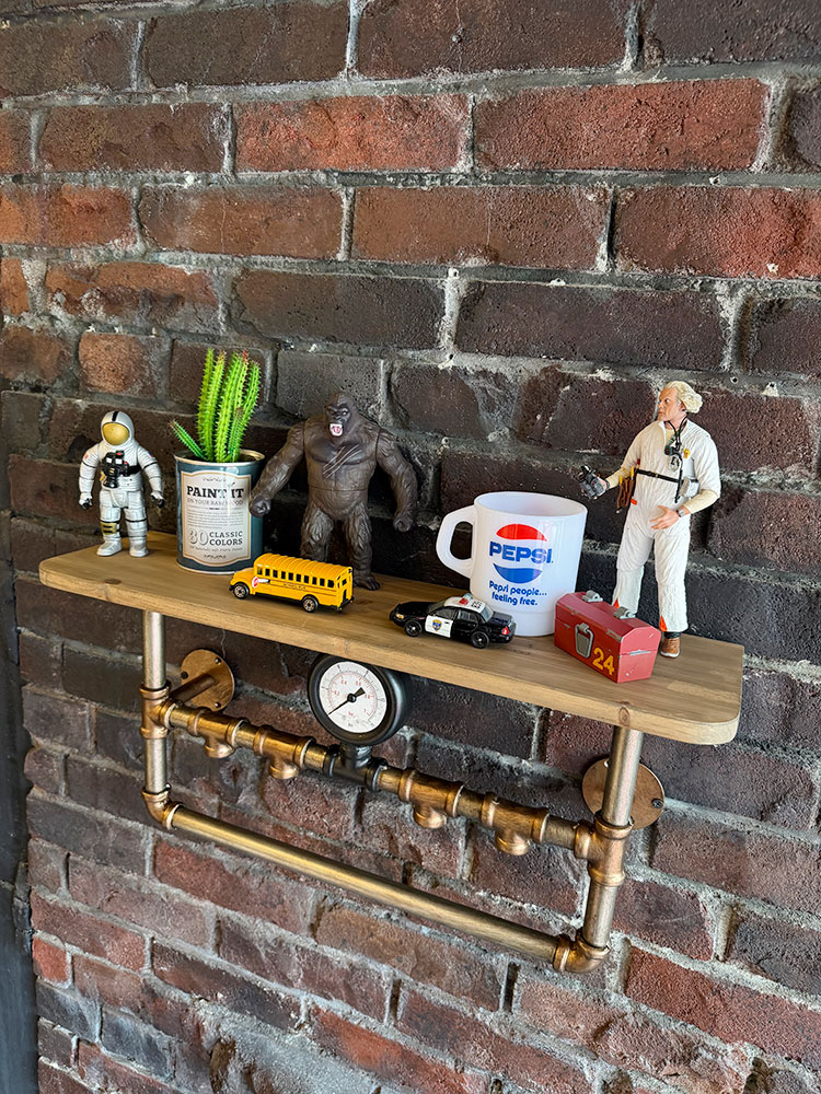 スチームパンク　インダストリアル　ウッドラック　（ブロンズ×ブラック） ■ アメリカン雑貨 アメリカ雑貨 |  | 09