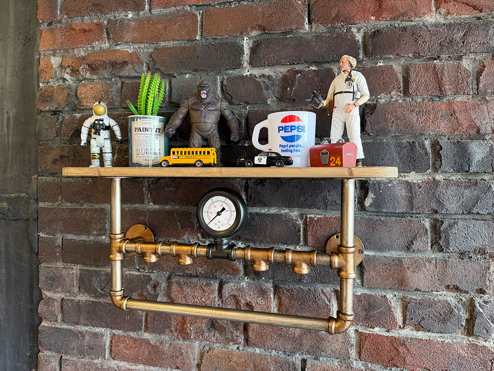 スチームパンク　インダストリアル　ウッドラック　（ブロンズ×ブラック） ■ アメリカン雑貨 アメリカ雑貨 |  | 10