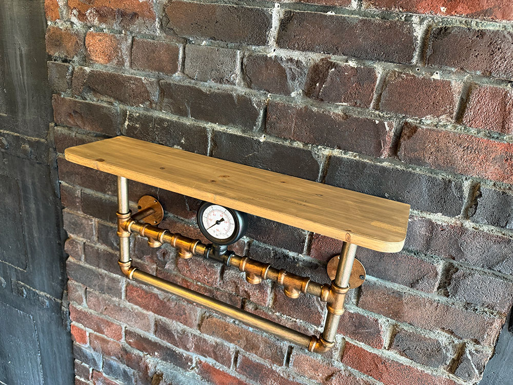 スチームパンク　インダストリアル　ウッドラック　（ブロンズ×ブラック） ■ アメリカン雑貨 アメリカ雑貨 |  | 12