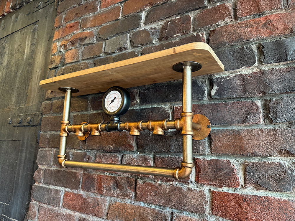 スチームパンク　インダストリアル　ウッドラック　（ブロンズ×ブラック） ■ アメリカン雑貨 アメリカ雑貨 |  | 13