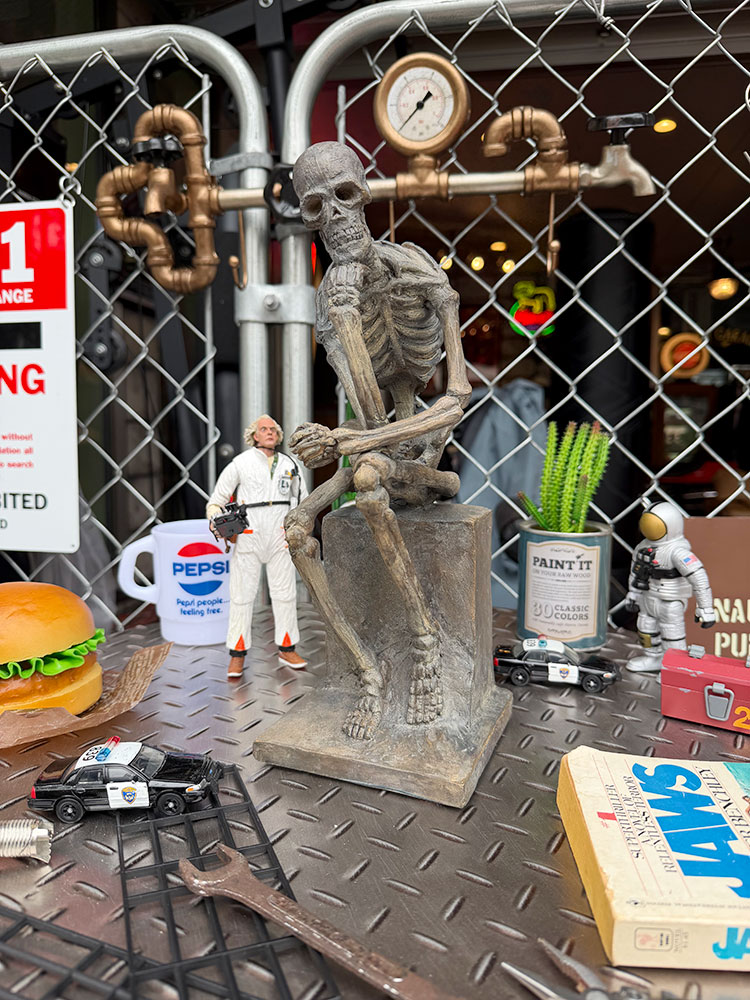 考えるガイコツ　ポリレジン　オブジェ ■ アメリカン雑貨 アメリカ雑貨 |  | 07