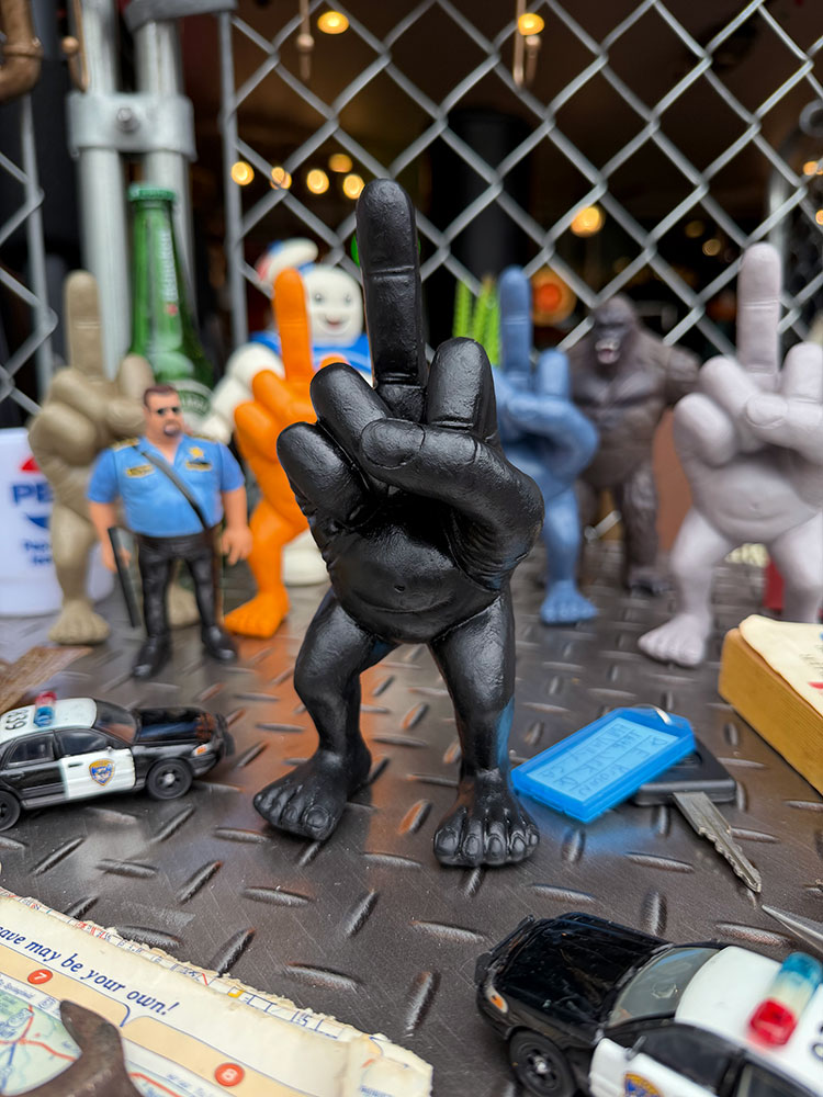 Xフィンガーマン　ポリレジン　フィギュア　（ブラック） ■ アメリカン雑貨 アメリカ雑貨 | 