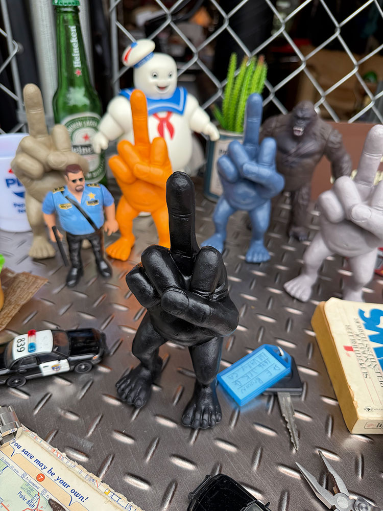 Xフィンガーマン　ポリレジン　フィギュア　（ブラック） ■ アメリカン雑貨 アメリカ雑貨 |  | 01