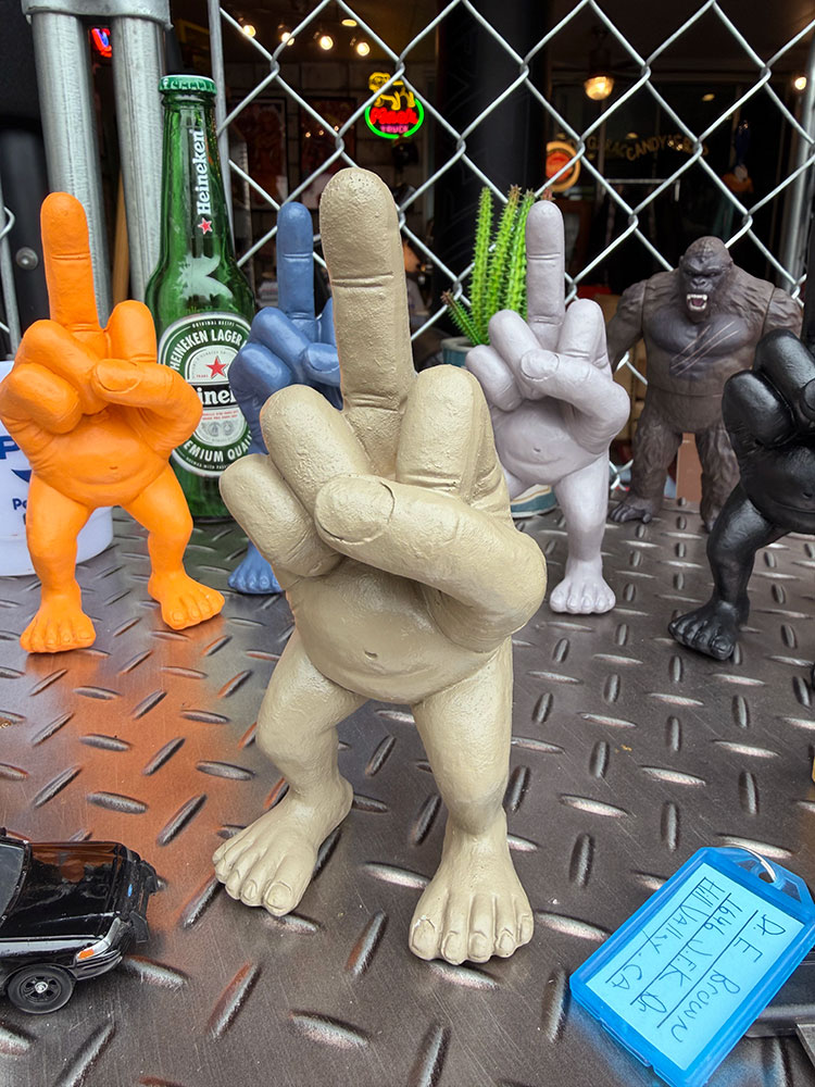 Xフィンガーマン　ポリレジン　フィギュア　（ライトブラウン） ■ アメリカン雑貨 アメリカ雑貨 | 