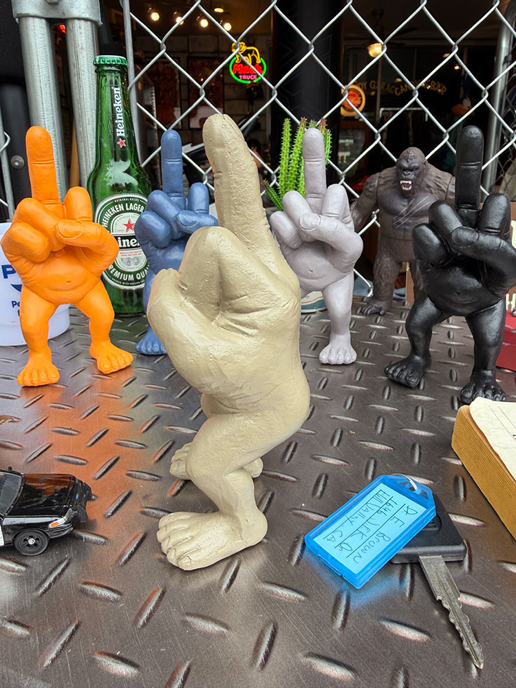 Xフィンガーマン　ポリレジン　フィギュア　（ライトブラウン） ■ アメリカン雑貨 アメリカ雑貨 |  | 02