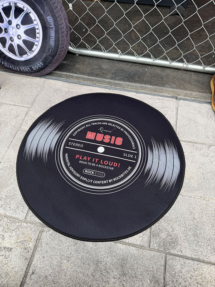 アナログレコード　インテリアマット　室内用ルームマット ■ アメリカン雑貨 アメリカ雑貨 | 