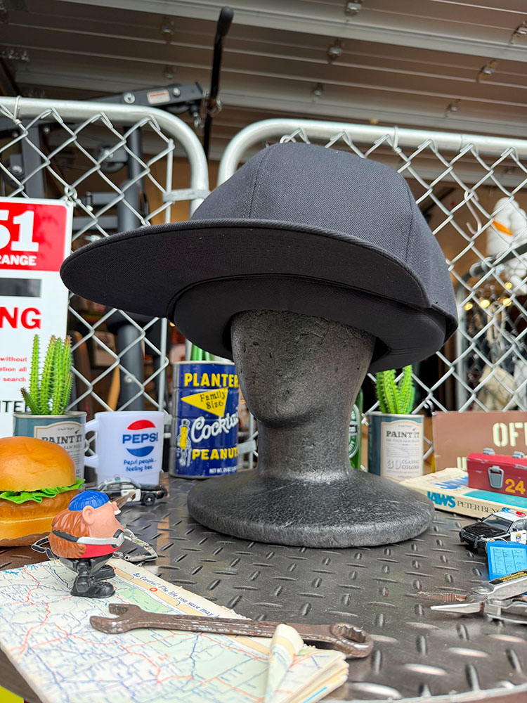 デカッ！　通常の1.8倍の大きさ！　ビッグキャップ ブラック　無地 ■ アメリカン雑貨 アメリカ雑貨 | 