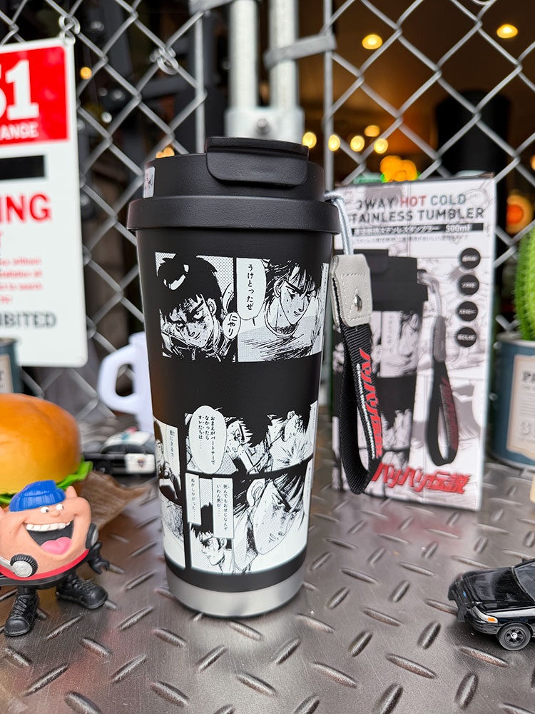 バリバリ伝説　名シーン　真空断熱　ステンレス　保温＆保冷　タンブラー　500ml　巨摩郡 ■ アメリカ雑貨 アメリカン雑貨 | 