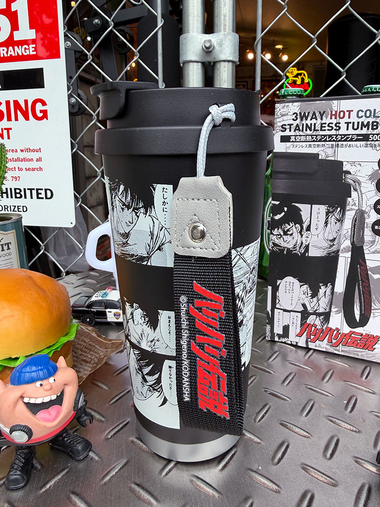 バリバリ伝説　名シーン　真空断熱　ステンレス　保温＆保冷　タンブラー　500ml　巨摩郡 ■ アメリカ雑貨 アメリカン雑貨 |  | 01