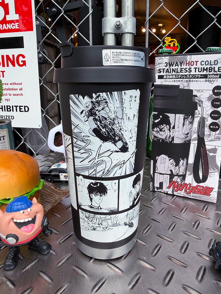 バリバリ伝説　名シーン　真空断熱　ステンレス　保温＆保冷　タンブラー　500ml　巨摩郡 ■ アメリカ雑貨 アメリカン雑貨 |  | 03